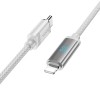Дата кабель Hoco U127 Power Type-C to Lightning, Сірий
