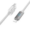 Дата кабель Hoco U127 Power USB to Lightning, Сірий