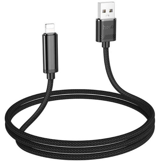 Дата кабель Hoco U127 Power USB to Lightning (1.2m) Black - изображение 2