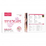 Бездротові навушники TWS Hoco EW57 Auspicious clip-on, Pink fluff
