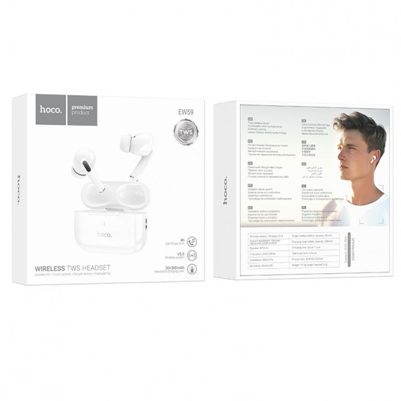 Беспроводные TWS наушники Hoco EW59, White