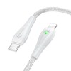 Дата кабель Borofone BX100 Advantage 27W Type-C to Lightning, Сірий