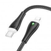 Дата кабель Borofone BX100 Advantage 27W Type-C to Lightning (1m) Black Дата кабель Borofone BX100 Advantage 27W Type-C to Lightning (1m) Black