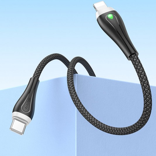 Дата кабель Borofone BX100 Advantage 27W Type-C to Lightning (1m) Black - зображення 2 