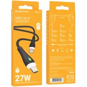 Дата кабель Borofone BX100 Advantage 27W Type-C to Lightning, Чорний