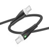 Дата кабель Borofone BX100 Advantage 60W Type-C to Type-C, Чорний