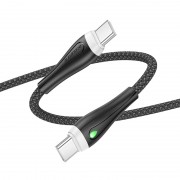 Дата кабель Borofone BX100 Advantage 60W Type-C to Type-C, Чорний