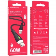 Дата кабель Borofone BX100 Advantage 60W Type-C to Type-C, Чорний