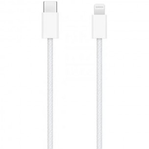Дата кабель USB-C to Lightning FineWoven Mac PD for Apple (AAA) (1m) (no box) White Дата кабель USB-C to Lightning FineWoven Mac PD for Apple (AAA) (1m) (no box) White