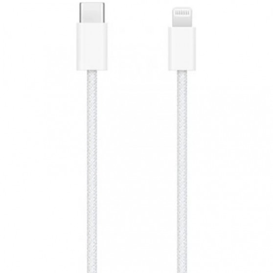 Дата кабель USB-C to Lightning FineWoven Mac PD for Apple (AAA) (1m) (no box) White