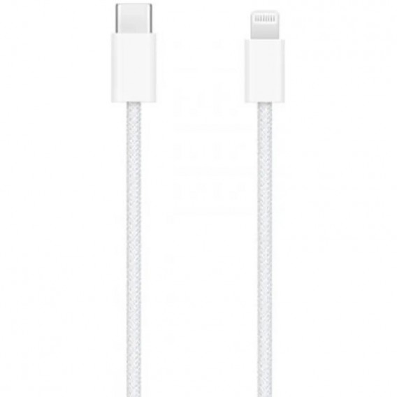 Дата кабель USB-C для Lightning FineWoven Mac PD для Apple (AAA) (1m) (без коробки), Білий