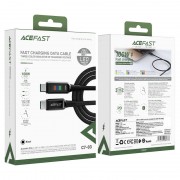 Дата кабель Acefast C7-03 USB-C to USB-C zinc alloy, Black