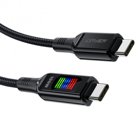 Дата кабель Acefast C7-03 USB-C to USB-C zinc alloy (1.2m) Black - изображение 6
