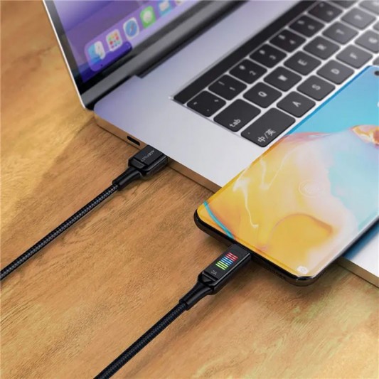 Дата кабель Acefast C7-04 USB-A to USB-C zinc alloy (1.2m) Black - изображение 4