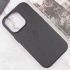 Кожаный чехол Leather Case (AAA) with MagSafe and Animation для Apple iPhone 13 Pro (6.1"), Midnight