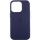 Кожаный чехол Leather Case (AAA) with MagSafe and Animation для Apple iPhone 14 Pro (6.1") Ink