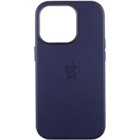 Шкіряний чохол Leather Case (AAA) with MagSafe and Animation для Apple iPhone 14 Pro Max (6.7") Ink