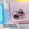 Захисне скло Metal Sparkles на камеру (в упак.) Apple iPhone 15 (6.1") / 15 Plus (6.7"), Рожевий / Pink
