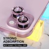 Захисне скло Metal Sparkles на камеру (в упак.) Apple iPhone 15 (6.1") / 15 Plus (6.7"), Рожевий / Pink