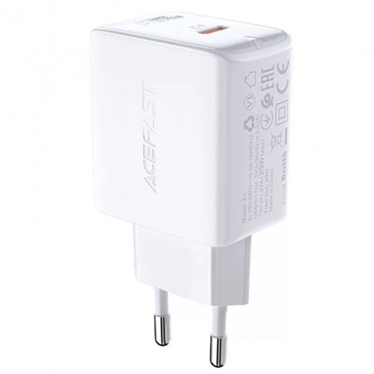 СЗУ Acefast A1 PD20W (1USB-C) White