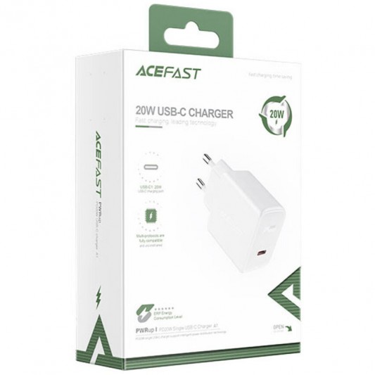 СЗУ Acefast A1 PD20W (1USB-C) White - изображение 2