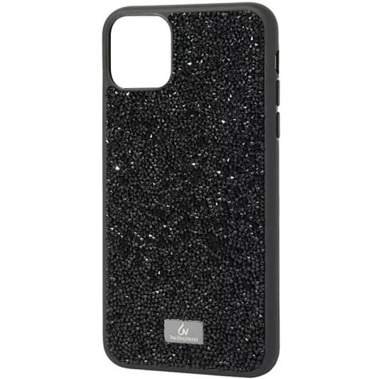 TPU чехол Bling World Rock Diamond для Apple iPhone 15 (6.1") Черный