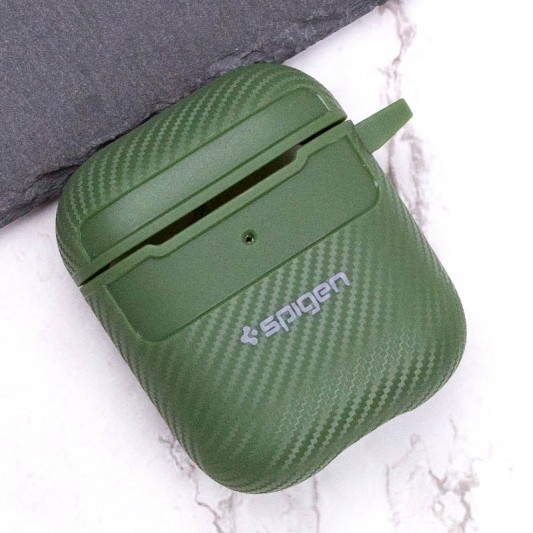 Футляр SGP Shockproof для навушників Airpods 1/2 Pine green - зображення 2 