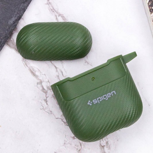 Футляр SGP Shockproof для навушників Airpods 1/2 Pine green - зображення 4 