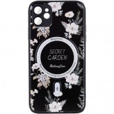 TPU+PC чехол Secret Garden with MagSafe для Apple iPhone 12 (6.1 дюйма) Black TPU+PC чехол Secret Garden with MagSafe для Apple iPhone 12 (6.1 дюйма) Black