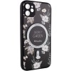 TPU+PC чехол Secret Garden with MagSafe для Apple iPhone 12 (6.1"), Black