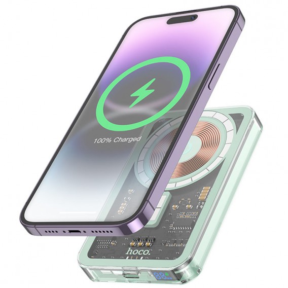  Power Bank Hoco Q14 Ice Crystal PD20W з БЗП 5000 mAh, Синій