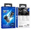 Зарядка в прикуриватель авто Borofone BZ29B Outstanding PD36W (2C) + Type-C to Lightning, Transparent black
