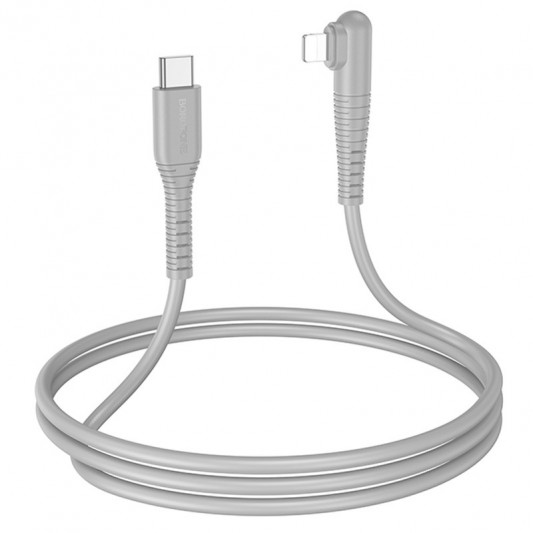 Дата кабель Borofone BX105 Corriente Type-C to Lightning (1m) Gray - изображение 2