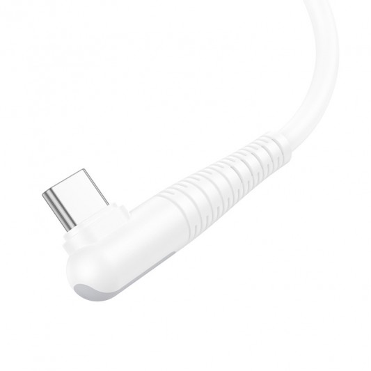 Дата кабель Borofone BX105 Corriente 60W Type-C to Type-C (1m) White - изображение 1