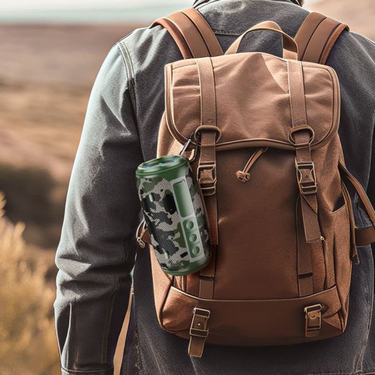 Bluetooth Колонка Borofone BR38 Free-flowing sports Camouflage Green - зображення 1 