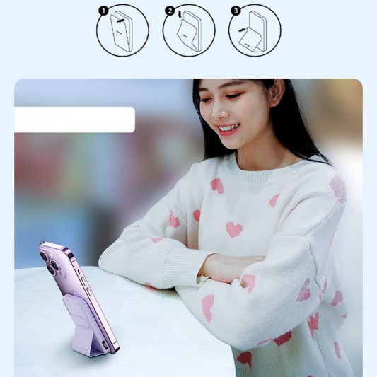 Портативний ЗП Power Bank JJT-A27-1 PD20W+QC 22.5W з БЗП 10000 mAh Purple - зображення 3 