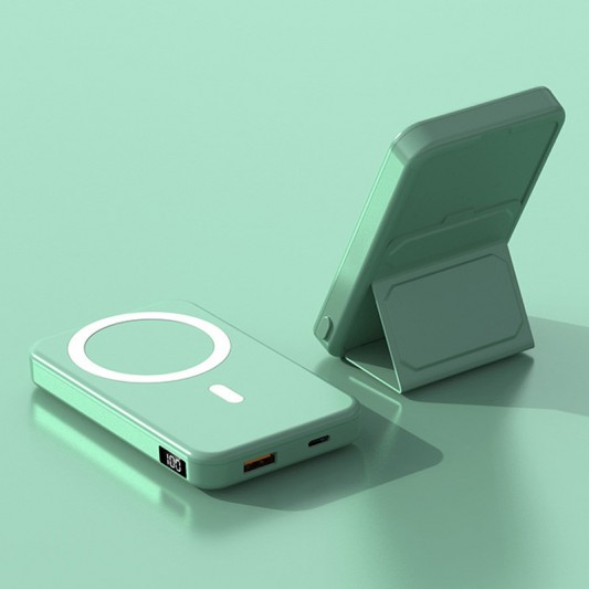 Портативное ЗУ Power Bank JJT-A27-1 PD20W+QC 22.5W с БЗУ 10000 mAh Green - изображение 1