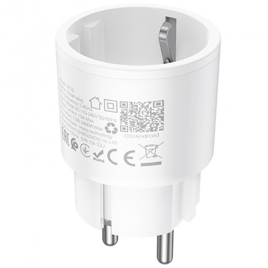 СЗУ Hoco AC16 Veloz smart socket White - изображение 4