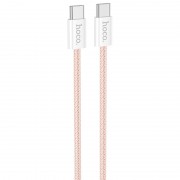 Дата кабель Hoco X104 Source 60W Type-C to Type-C (2m) Pink