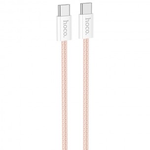 Дата кабель Hoco X104 Source 60W Type-C to Type-C (2m) Pink