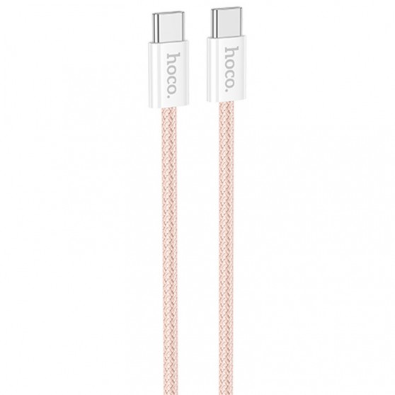 Дата кабель Hoco X104 Source 60W Type-C to Type-C (2m) Pink