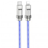 Дата кабель Hoco U113 Solid 20W Type-C to Lightning (1m) Blue Дата кабель Hoco U113 Solid 20W Type-C to Lightning (1m) Blue