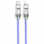 Дата кабель Hoco U113 Solid 20W Type-C to Lightning (1m) Blue