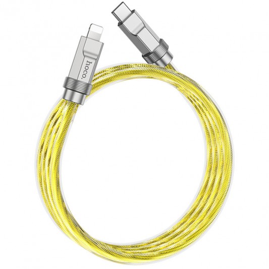 Дата кабель Hoco U113 Solid 20W Type-C to Lightning (1m) Gold - изображение 1