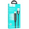 USB кабель Hoco U125 Benefit 2.4A USB to Lightning (1.2m), Черный