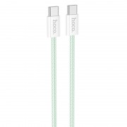 Дата кабель Hoco X104 Source 60W Type-C to Type-C (1m) Green