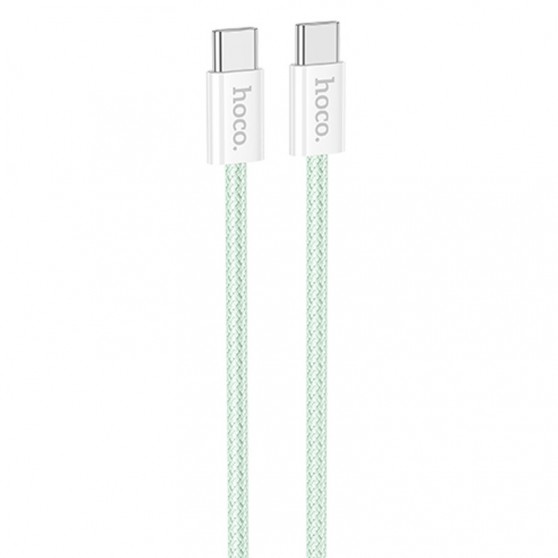 Дата кабель Hoco X104 Source 60W Type-C to Type-C (1m) Green