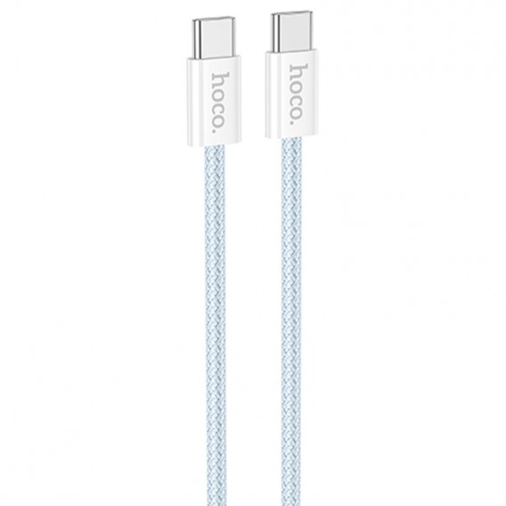 USB кабель Hoco X104 Source 60W Type-C to Type-C (1m), Синій