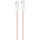 Дата кабель Hoco X104 Source 60W Type-C to Type-C (1m) Pink