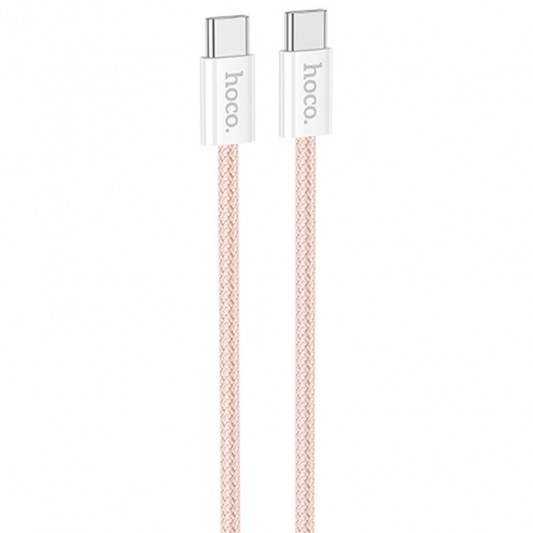 Дата кабель Hoco X104 Source 60W Type-C to Type-C (1m) Pink